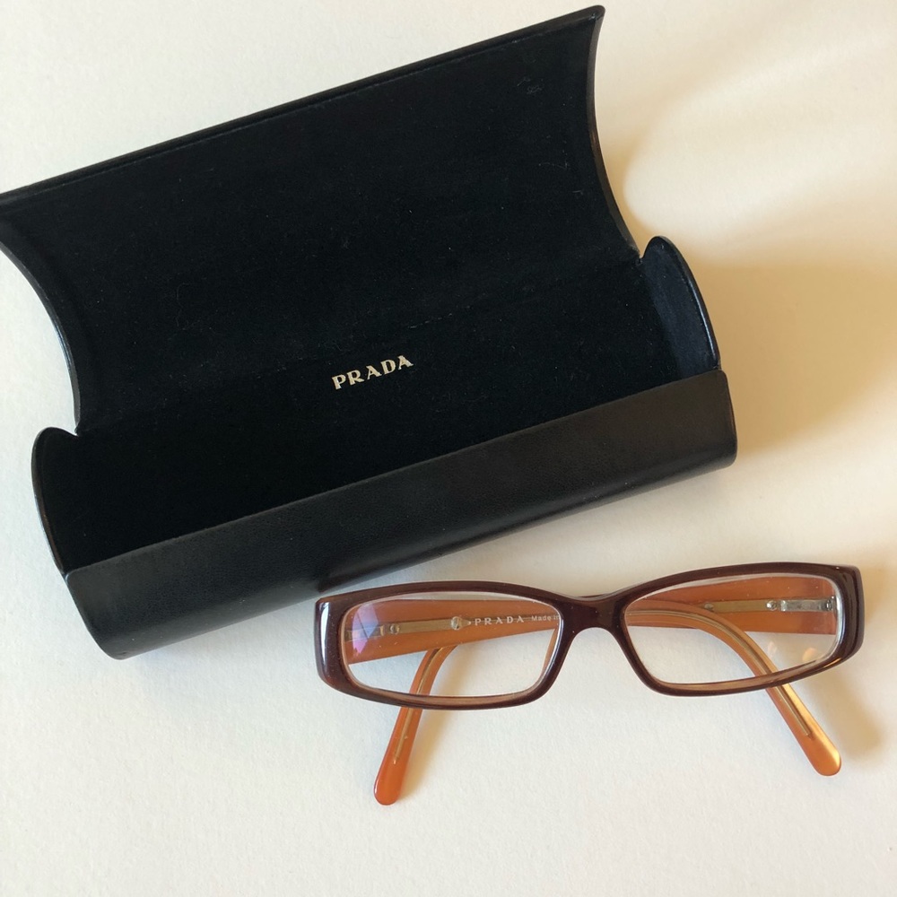 Prada eyeglasses VPR 10h - brown/tortoise